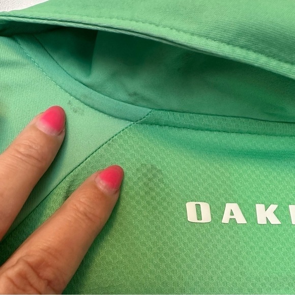 Oakley Men's Color Block Shade Polo Shirt, Trifoil Green XL - Picture 7 of 9